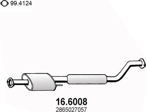 ASSO 16.6008 - Vidējais izpl. gāzu trokšņa slāpētājs autodraugiem.lv