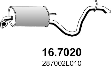 ASSO 16.7020 - Izplūdes gāzu trokšņa slāpētājs (pēdējais) autodraugiem.lv