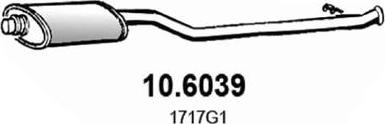 ASSO 10.6039 - Vidējais izpl. gāzu trokšņa slāpētājs autodraugiem.lv