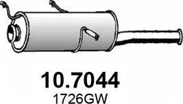 ASSO 10.7044 - Izplūdes gāzu trokšņa slāpētājs (pēdējais) autodraugiem.lv