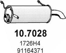 ASSO 10.7028 - Izplūdes gāzu trokšņa slāpētājs (pēdējais) autodraugiem.lv