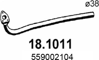 ASSO 18.1011 - Izplūdes caurule autodraugiem.lv