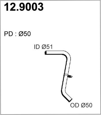 ASSO 12.9003 - Izplūdes caurule autodraugiem.lv