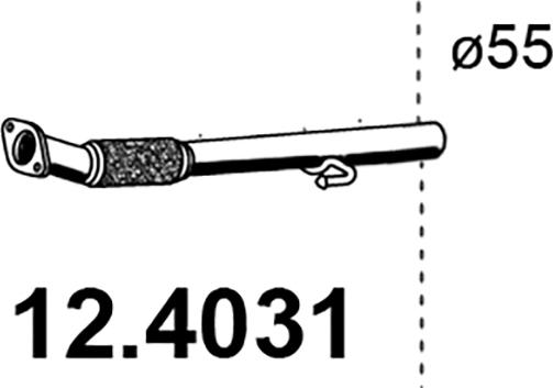 ASSO 12.4031 - Izplūdes caurule autodraugiem.lv