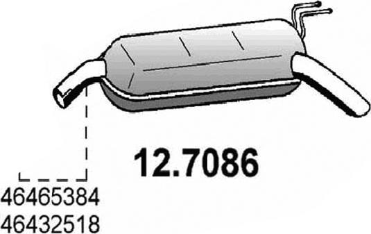 ASSO 12.7086 - Izplūdes gāzu trokšņa slāpētājs (pēdējais) autodraugiem.lv