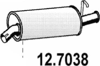 ASSO 12.7038 - Izplūdes gāzu trokšņa slāpētājs (pēdējais) autodraugiem.lv