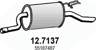 ASSO 12.7137 - Izplūdes gāzu trokšņa slāpētājs (pēdējais) autodraugiem.lv
