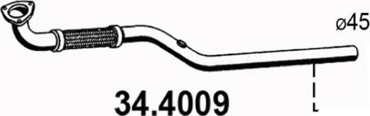 ASSO 34.4009 - Izplūdes caurule autodraugiem.lv