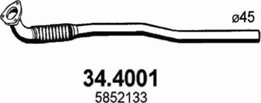 ASSO 34.4001 - Izplūdes caurule autodraugiem.lv