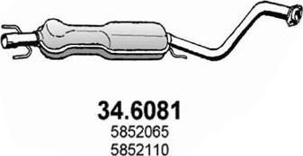 ASSO 34.6081 - Vidējais izpl. gāzu trokšņa slāpētājs autodraugiem.lv