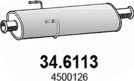 ASSO 34.6113 - Vidējais izpl. gāzu trokšņa slāpētājs autodraugiem.lv