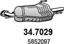 ASSO 34.7029 - Izplūdes gāzu trokšņa slāpētājs (pēdējais) autodraugiem.lv