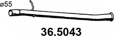 ASSO 36.5043 - Izplūdes caurule autodraugiem.lv