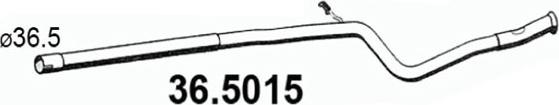 ASSO 36.5015 - Izplūdes caurule autodraugiem.lv