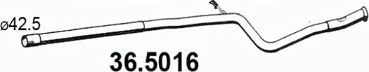 ASSO 36.5016 - Izplūdes caurule autodraugiem.lv