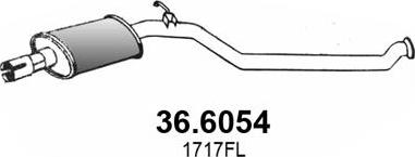 ASSO 36.6054 - Vidējais izpl. gāzu trokšņa slāpētājs autodraugiem.lv