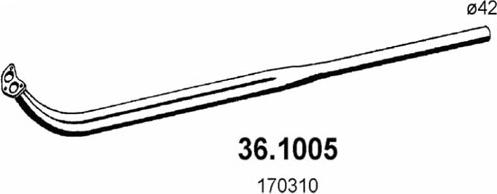 ASSO 36.1005 - Izplūdes caurule autodraugiem.lv