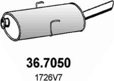 ASSO 36.7050 - Izplūdes gāzu trokšņa slāpētājs (pēdējais) autodraugiem.lv