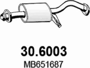 ASSO 30.6003 - Vidējais izpl. gāzu trokšņa slāpētājs autodraugiem.lv