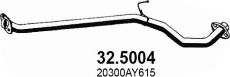 ASSO 32.5004 - Izplūdes caurule autodraugiem.lv