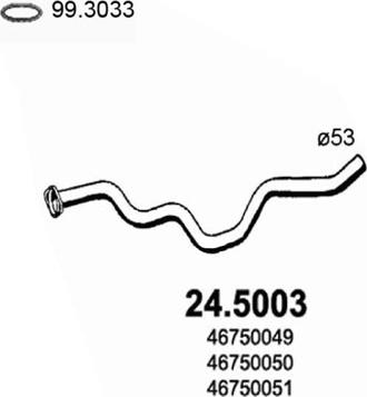 ASSO 24.5003 - Izplūdes caurule autodraugiem.lv