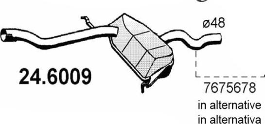 ASSO 24.6009 - Vidējais izpl. gāzu trokšņa slāpētājs autodraugiem.lv