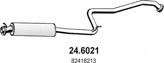 ASSO 24.6021 - Vidējais izpl. gāzu trokšņa slāpētājs autodraugiem.lv