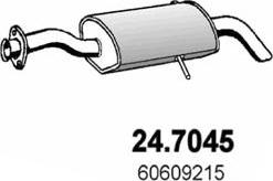 ASSO 24.7045 - Izplūdes gāzu trokšņa slāpētājs (pēdējais) autodraugiem.lv