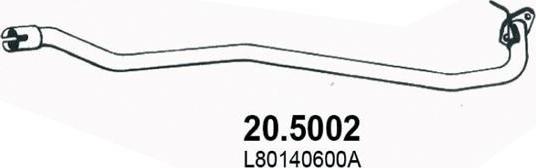ASSO 20.5002 - Izplūdes caurule autodraugiem.lv