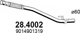 ASSO 28.4002 - Izplūdes caurule autodraugiem.lv