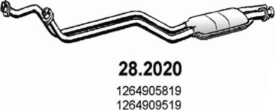 ASSO 28.2020 - Izplūdes gāzu priekšslāpētājs autodraugiem.lv