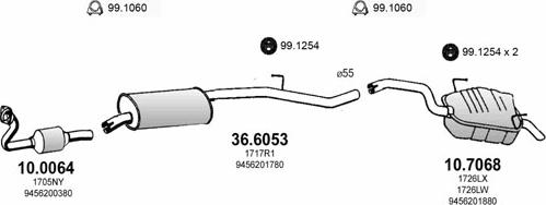 ASSO ART3969 - Izplūdes gāzu sistēma autodraugiem.lv