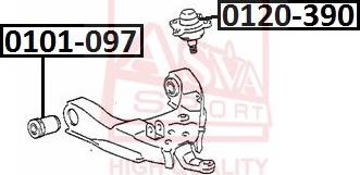 ASVA 0120-390 - Balst / Virzošais šarnīrs autodraugiem.lv