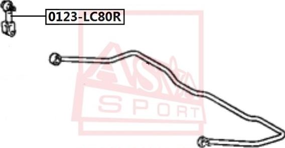 ASVA 0123-LC80R - Stiepnis / Atsaite, Stabilizators autodraugiem.lv