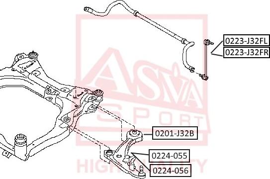 ASVA 0223-J32FL - Stiepnis / Atsaite, Stabilizators autodraugiem.lv
