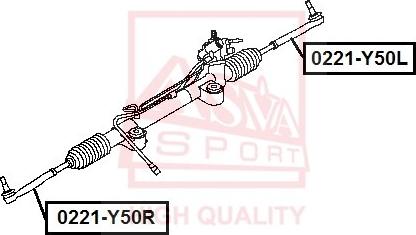 ASVA 0221-Y50R - Stūres šķērsstiepņa uzgalis autodraugiem.lv