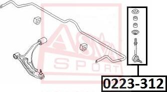 ASVA 0223-312 - Stiepnis / Atsaite, Stabilizators autodraugiem.lv