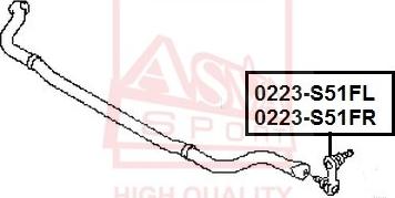 ASVA 0223-S51FL - Stiepnis / Atsaite, Stabilizators autodraugiem.lv