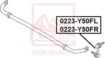 ASVA 0223-Y50FR - Stiepnis / Atsaite, Stabilizators autodraugiem.lv