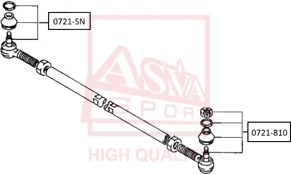 ASVA 0721-810 - Stūres šķērsstiepņa uzgalis autodraugiem.lv