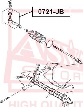 ASVA 0721-JB - Stūres šķērsstiepņa uzgalis autodraugiem.lv