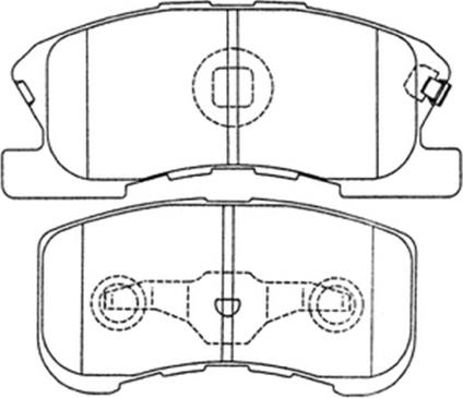 ASVA AKD-6427 - Bremžu uzliku kompl., Disku bremzes autodraugiem.lv