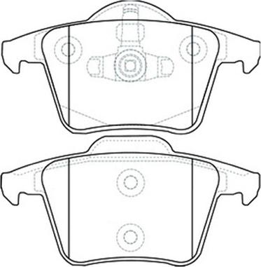 TOMEX brakes 14-07 - Bremžu uzliku kompl., Disku bremzes autodraugiem.lv