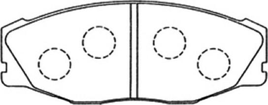 Sangsin Brake SP1141 - Bremžu uzliku kompl., Disku bremzes autodraugiem.lv