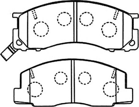 ASVA AKD-1273 - Bremžu uzliku kompl., Disku bremzes autodraugiem.lv