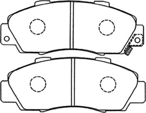 ASVA AKD-8254 - Bremžu uzliku kompl., Disku bremzes autodraugiem.lv