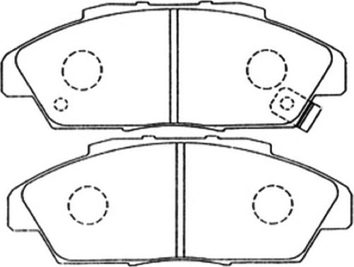 ASVA AKD-8223 - Bremžu uzliku kompl., Disku bremzes autodraugiem.lv