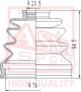 ASVA ASBT-2095 - Putekļusargs, Piedziņas vārpsta autodraugiem.lv