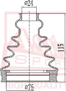 ASVA ASBT-INA61 - Putekļusargs, Piedziņas vārpsta autodraugiem.lv