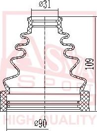 ASVA ASBT-INP120 - Putekļusargs, Piedziņas vārpsta autodraugiem.lv